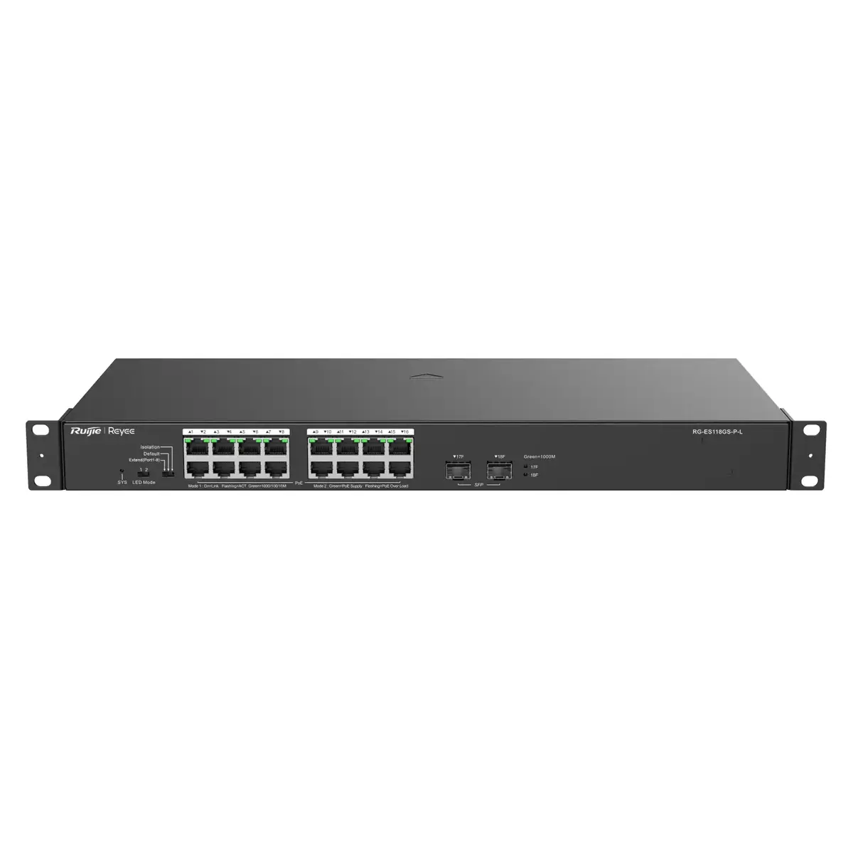 Ruijie RG-ES118GS-P-L Неуправляемый L2 Gigabit PoE Photo 4