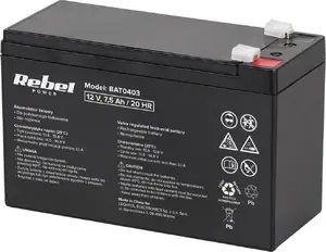 Lead‑acid rechargeable battery MaxPower 12V 7.5Ah BAT0403 for sealed applications