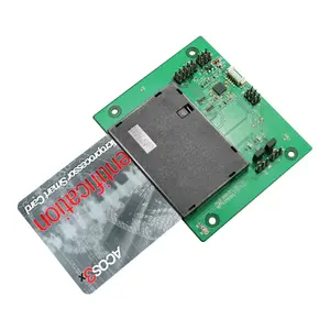 ACS ACM39U‑Y3 интерфейсная карта адаптер USB для смарт‑карт, ISO 7816, T=0/T=1, память, USB 1.1, 82×70×10 мм, чёрно‑зелёный