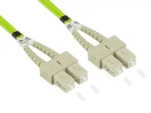 Fibre optic cable Alcasa LW-801SC5 OM5 SC–SC 1 m, 50 µm core