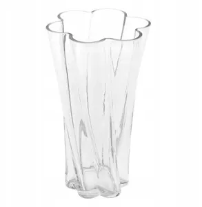 Glass vase ATMOSPHERA NOELI, flower shape, height 25.5 cm