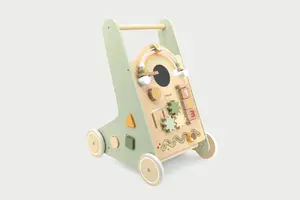 Ходунок PolarB Baby Walker — деревянный многоцветный толкатель для малыша, модель 44226 Lek