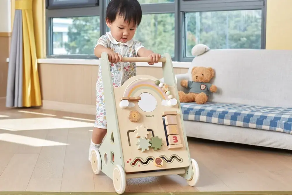 PolarB Baby Walker koka daudzkrāsains staigulītis Photo 2