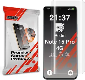 Aizsargplēve GrizzGlass Hydrofilm priekš Xiaomi Redmi Note 15 Pro 4G — hidrogēla plēve
