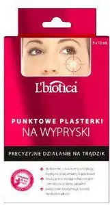 Spot treatment hydrocolloid patches Lbiotica LBACNEPATCH 3 × 12 pcs for acne and pimples