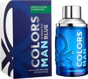 Eau de Toilette Benetton Colors Man Blue 100 ml — men’s fragrance, non‑refillable bottle