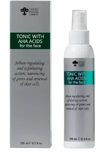 Тоник очищающий с AHA-кислотами 250 мл – GREEN PHARM COSMETICS тоник-пилинг для лица