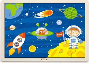 Пазл на подложке Viga 51461 от Viga, 24 элемента — космическое приключение