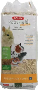 Bedding for rodents and small mammals ZOLUX RodyField 25 L — natural absorbent substrate