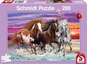 Puzle Schmidt Spiele Trio of Wild Horses, 200 detaļas, platums 432 mm