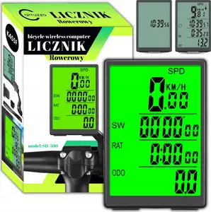 Bicycle Wireless Computer Carruzzo K455F with LCD Display — Trip, Speed, Odometer