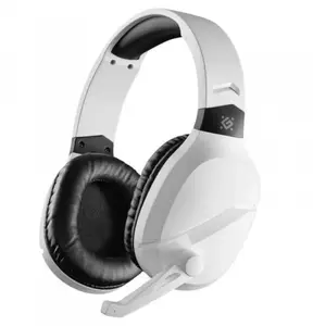 Austiņas DEFENDER PHANTOM PRO 7.1 64580 bezvadu baltas — Bluetooth un RF 2.4 GHz, ar mikrofonu