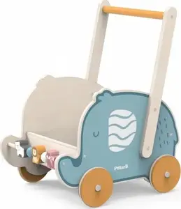 Деревянный 2-в-1 толокар и каталка-слоник, viga toys PolarB