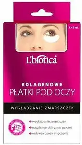 Eye Collagen Patches Lbiotica 3x2 pcs – anti-wrinkle under-eye collagen pads
