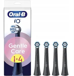 Toothbrush Heads Oral-B iO RB SB-4 Gentle Clean Black, pack of 4