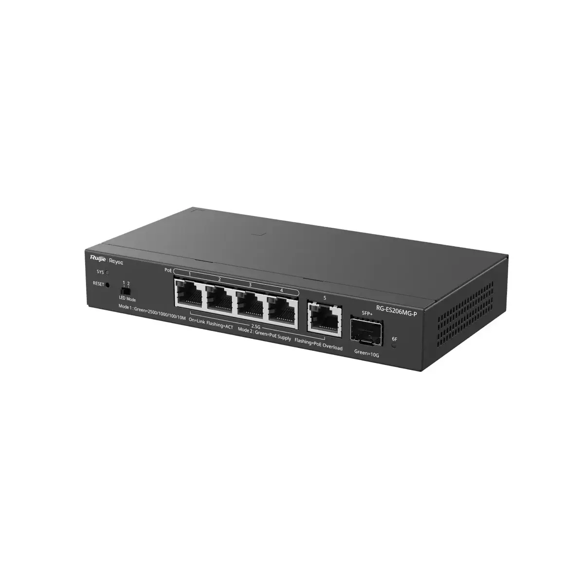 RUIJIE RG-ES206MG-P управляемый L2 5×2.5G PoE Photo 4