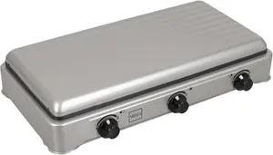 Gas cooker Stella STKGS-03 3-burner, silver — Stella gas hob 3 burners