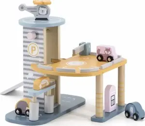 Деревянный игровой набор viga toys Parking с полярными фигурками животных — модель 6971608440298