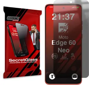 Защитное матовое стекло GrizzGlass SecretGlass для Motorola Edge 60 Neo (приватное)