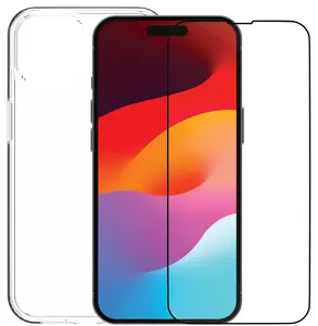Skin case dbramante1928 360 protection eco-bundle for iPhone 15, transparent, for 6.1" screen