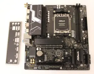 Mātesplate ASRock B850M-X WIFISO — atjaunota, bez antenas, komplektā tikai aizmugures panelis