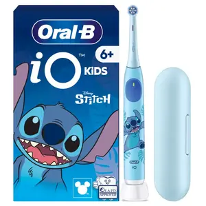Electric Toothbrush BRAUN Oral‑B iO Kids Disney Stitch — Rechargeable, 3 modes, 1 brush head, 2‑minute music timer, travel case