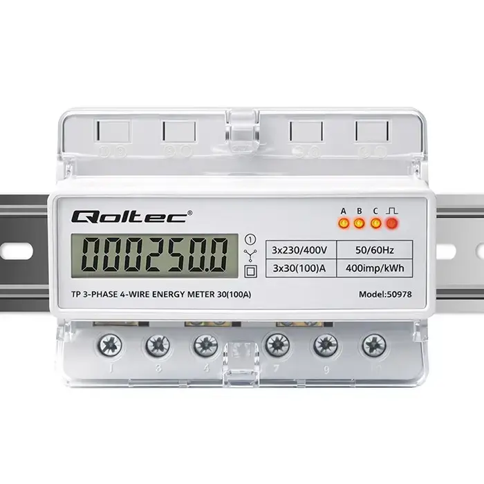 Three-phase energy meter QOLTEC 50978 400V 100A Photo 6