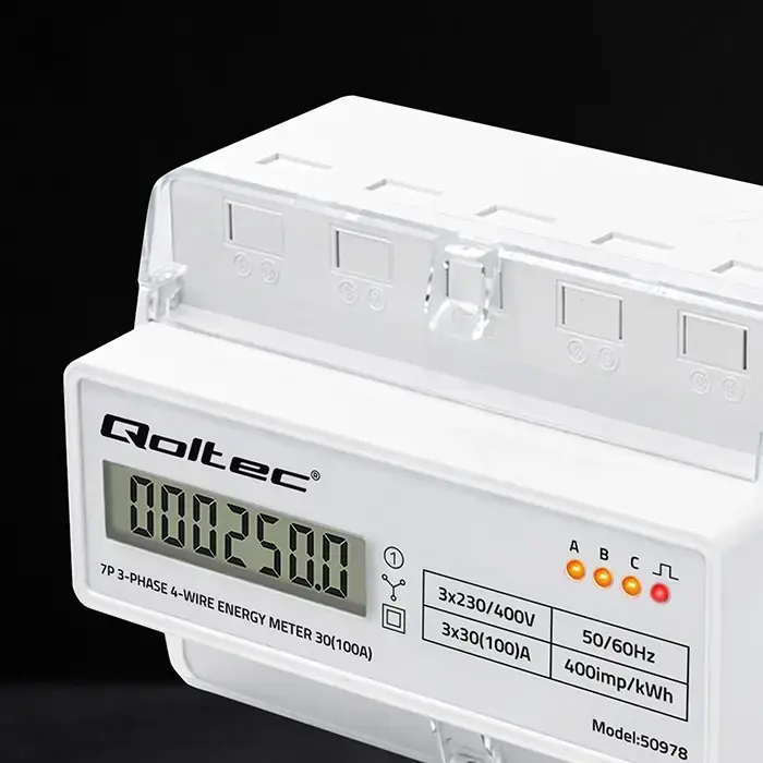Three-phase energy meter QOLTEC 50978 400V 100A Photo 10