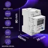 QOLTEC vienfāzes enerģijas skaitītājs DIN 230 V Photo 2