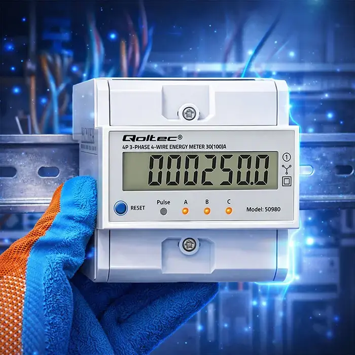 Three-phase energy meter QOLTEC 50980 Photo 5