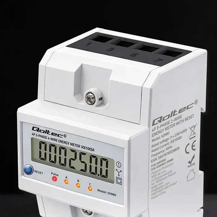 Three-phase energy meter QOLTEC 50980 Photo 13