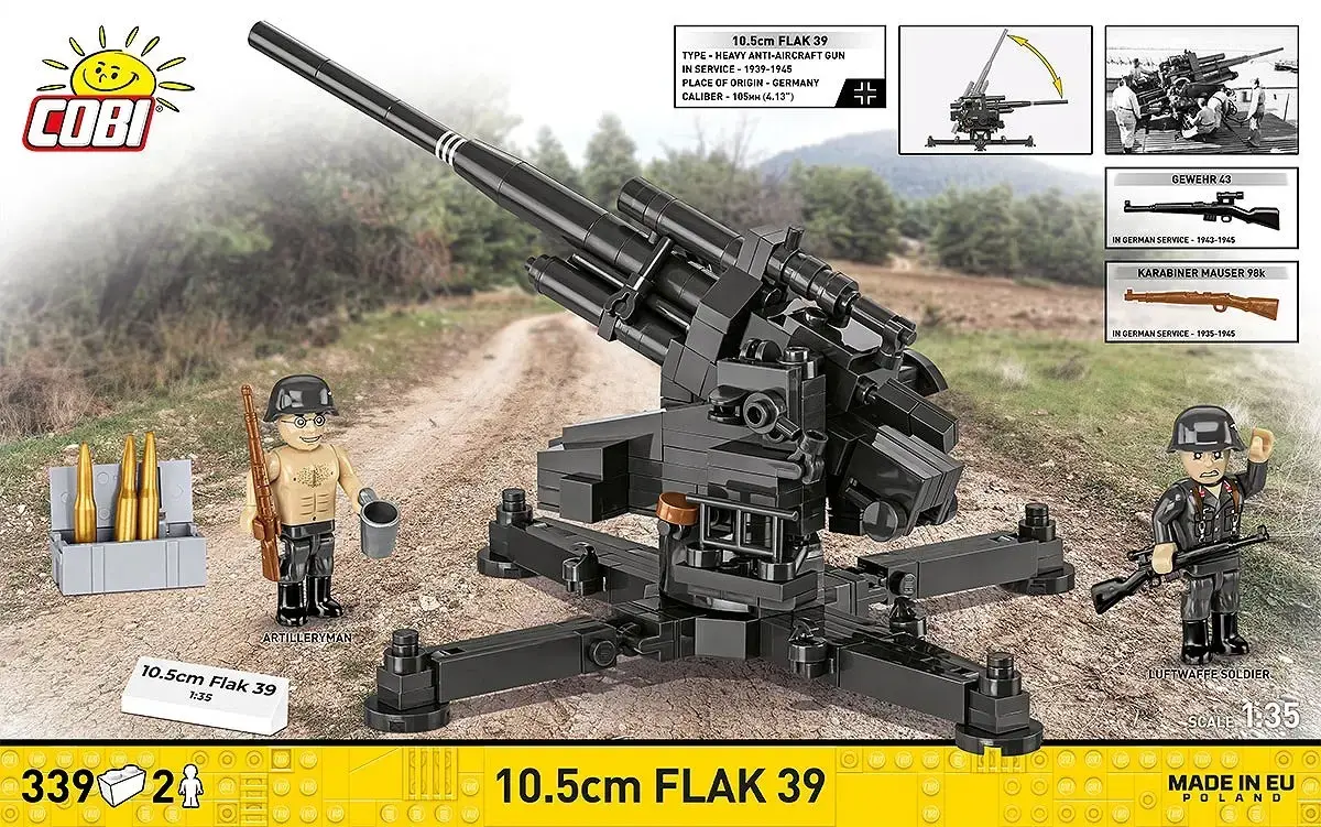 Cobi Blocks 10.5 cm Flak 39 — 339 pcs Photo 3