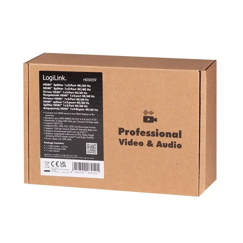 LogiLink HDMI sadalītājs 1x2 HD0059 Photo 7