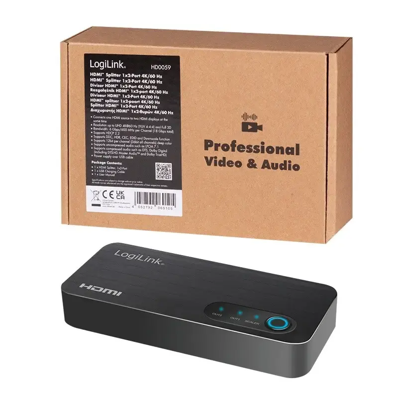LogiLink HDMI sadalītājs 1x2 HD0059 Photo 8