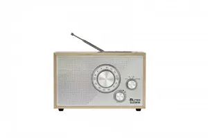 Eltra radio model SŁOWIK USB/BT — portable radio with USB playback and Bluetooth, light brown
