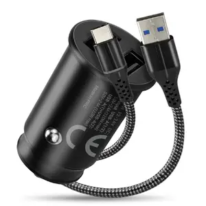 Car charger everActive CC-25C 2x USB-A + USB-C, 12W, in-car USB power adapter