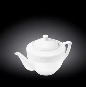 Teapot Wilmax JULIA 900 ml, white porcelain, teapot for brewing tea