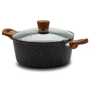 Ковш NAVA NATURE 20 см 2 л с крышкой, с антипригарным покрытием, для индукции