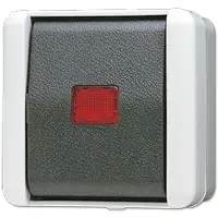 Выключатель-автомат JUNG 806 KOW 1P, 1 полюс, 250 В AC, 10 А, черно‑белый