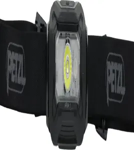 Фонарь налобный Petzl ARIA 1 RGB — компактный перезаряжаемый налобный фонарь с RGB-светодиодами, чёрный