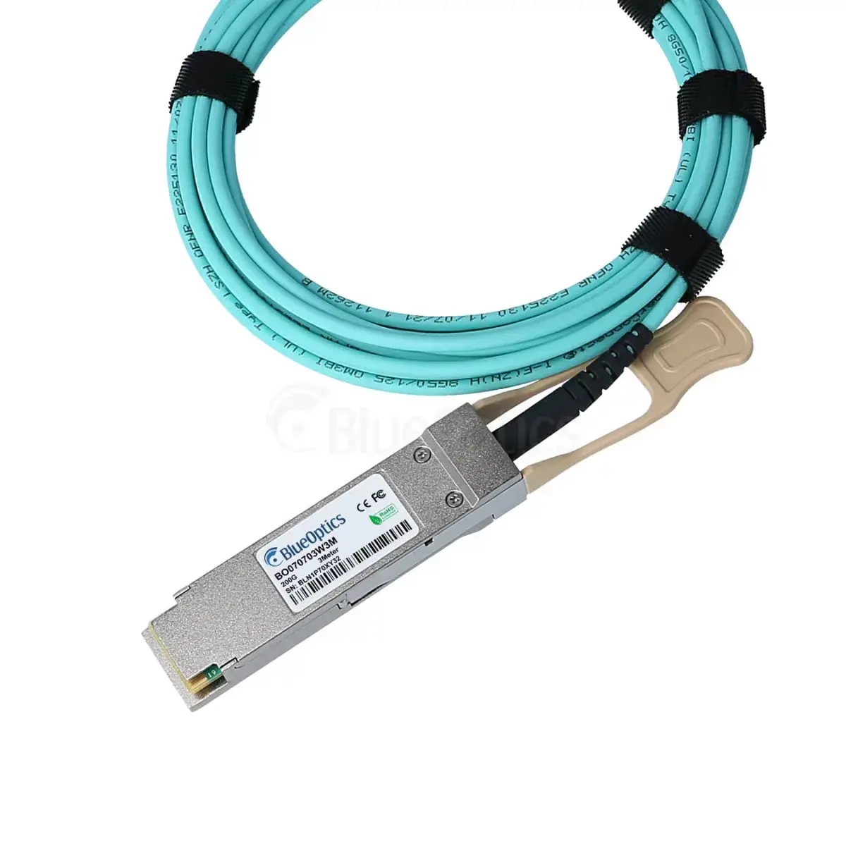 BlueOptics QSFP56–QSFP56 fibre cable 5 m Photo 3