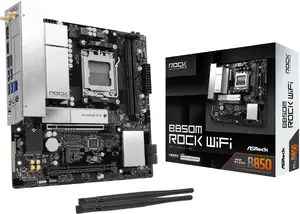 Материнская плата ASRock B850M Rock WiFi AM5 mATX DDR5 с HDMI и DisplayPort