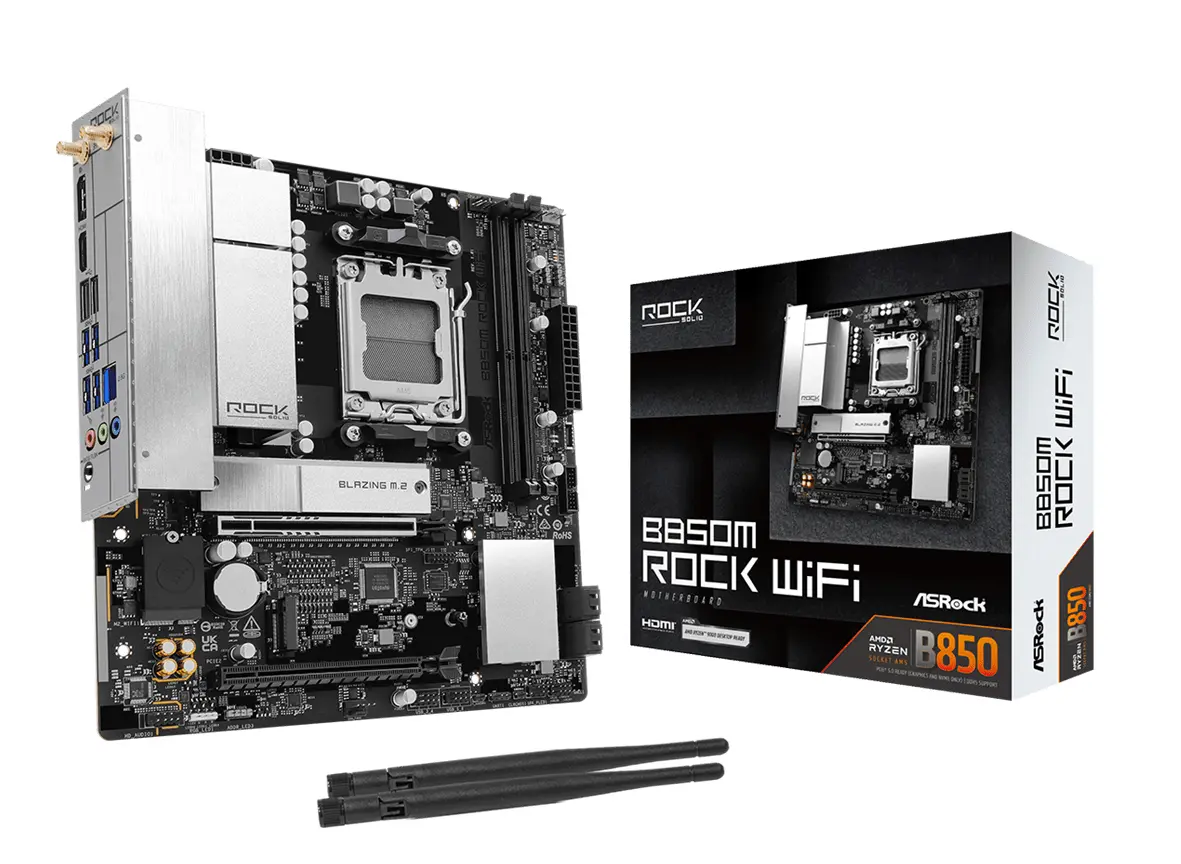 Pamatplāte ASROCK B850M Rock WiFi Micro