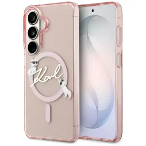 Vāciņš Samsung S26 — Karl Lagerfeld Magnetic IML KC Script, rozā