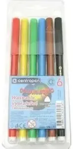 Marķieru komplekts CENTROPEN Flamaster 6 gab. Colour World (modelis 7550/06/TP-6)