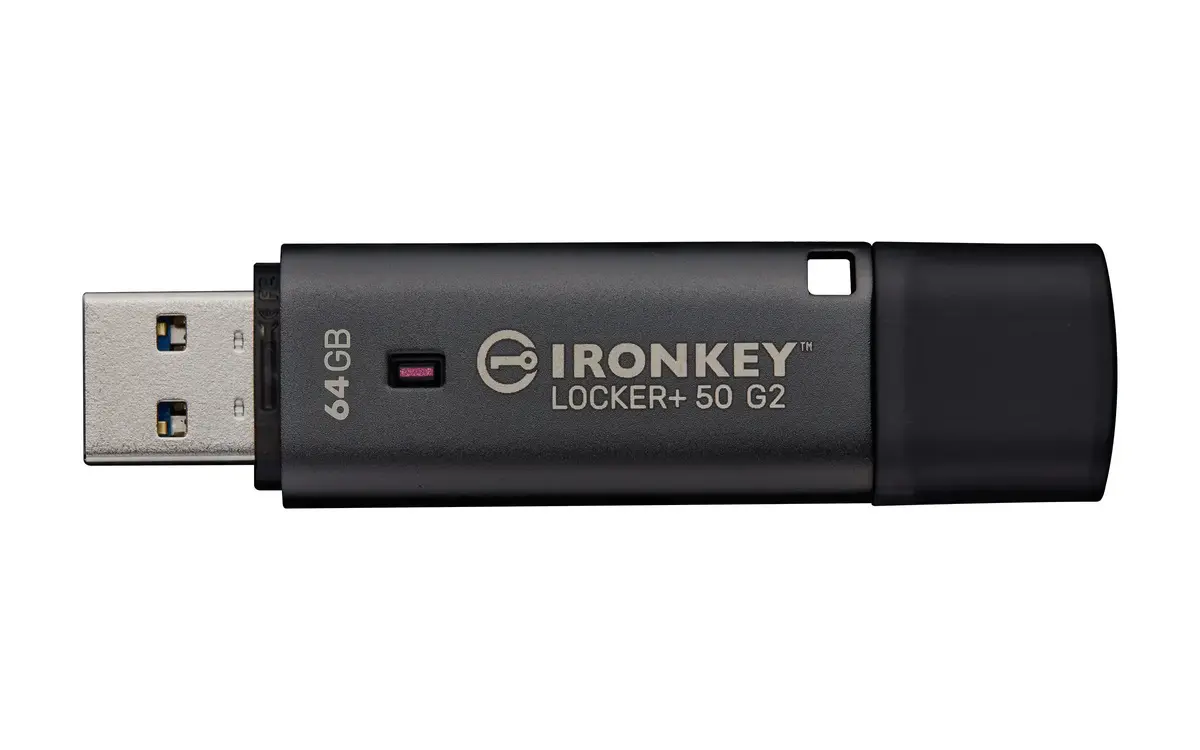 KINGSTON IronKey Locker Plus 50 G2 64 GB USB zibatmiņa Photo 2