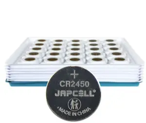 Button lithium battery RAYOVAC CR2450 — pack of 100 (industrial packaging)