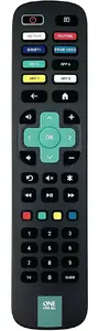 Universal Electronics One For All Roku TV Replacement Remote for Soundbar and TV, Black, Press-button, 1-device