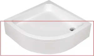 Shower tray enclosure Deante Standard Plus II semi-circular 90 cm (KTU 031O)