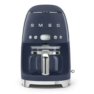 Espresso automāts Smeg DCF02NBEU pilnībā automātisks, ūdens tvertne 1,4 l, maltā kafija, krūze 10 tasītēm, 1050 W, tumši zils